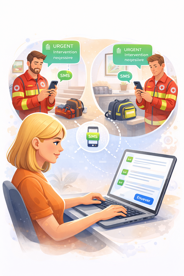 <span>SMS</span><br>
eBrigade